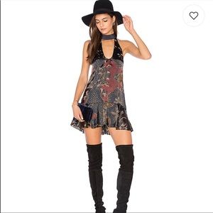 Free People Lady Love Tunic Dress in Navy